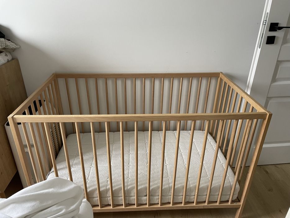 Łóżeczko IKEA sniglar plus materac hilding