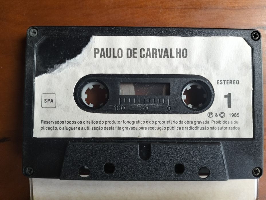 Antiga K7 Paulo de Carvalho 1985