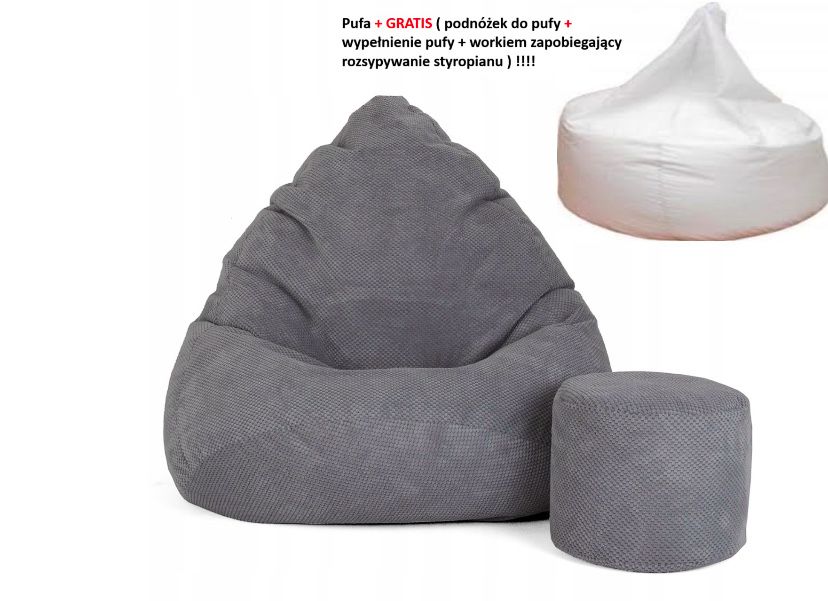 MEGA PUFA WOREK 110x140cm welur