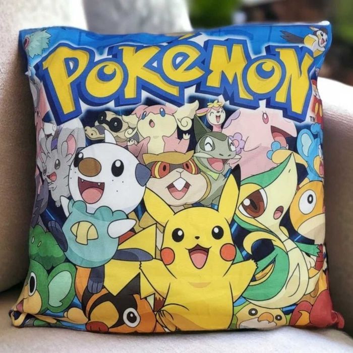 Poduszka dziecięca dwustronna Pikachu Pokemon dekoracyjna 40x40