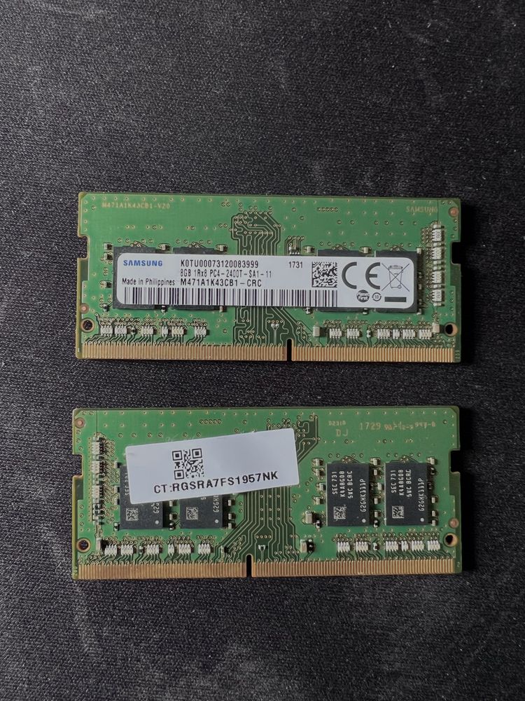 Gaming Duas memorias RAM 8 GB cada p portatil ou mini PC total 16 GB