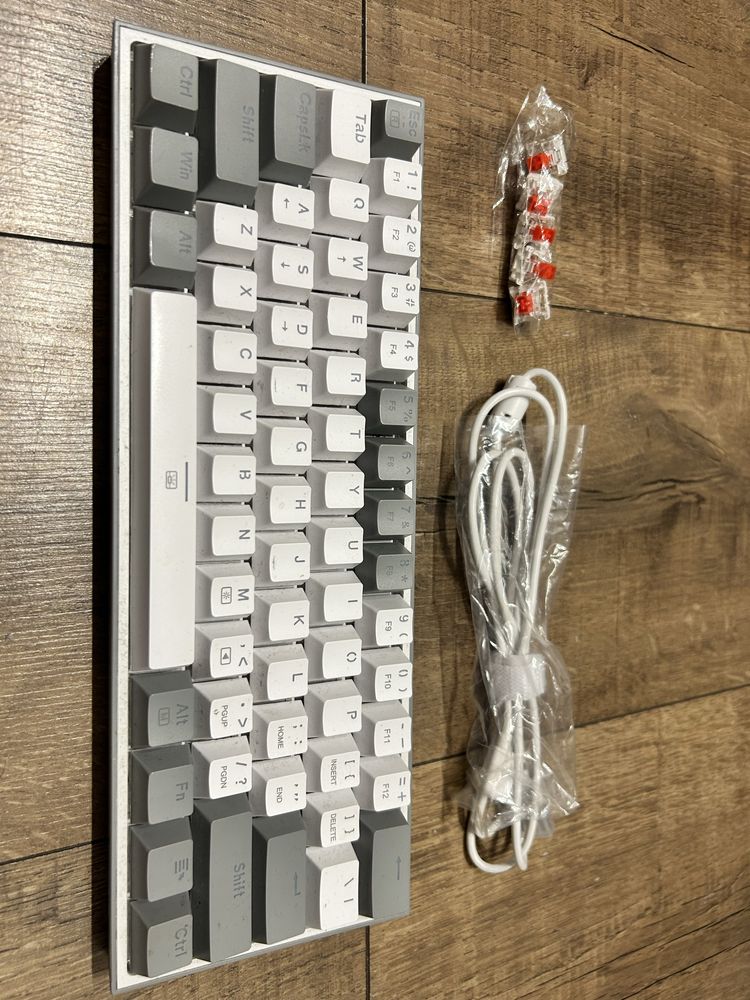 Klawiatura REDRAGON K617 Fizz RGB Biała