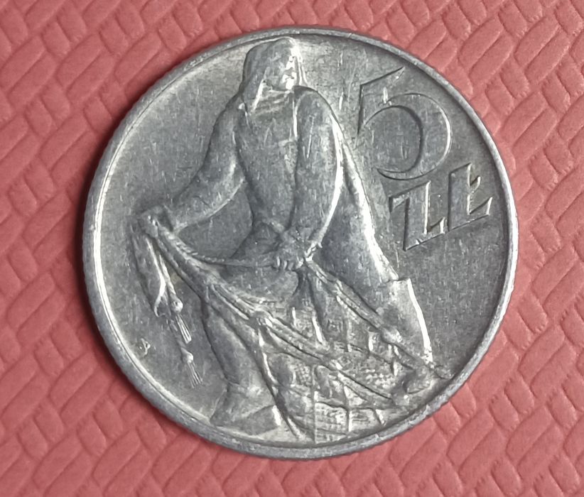 Moneta 5zł 1958r Rybak