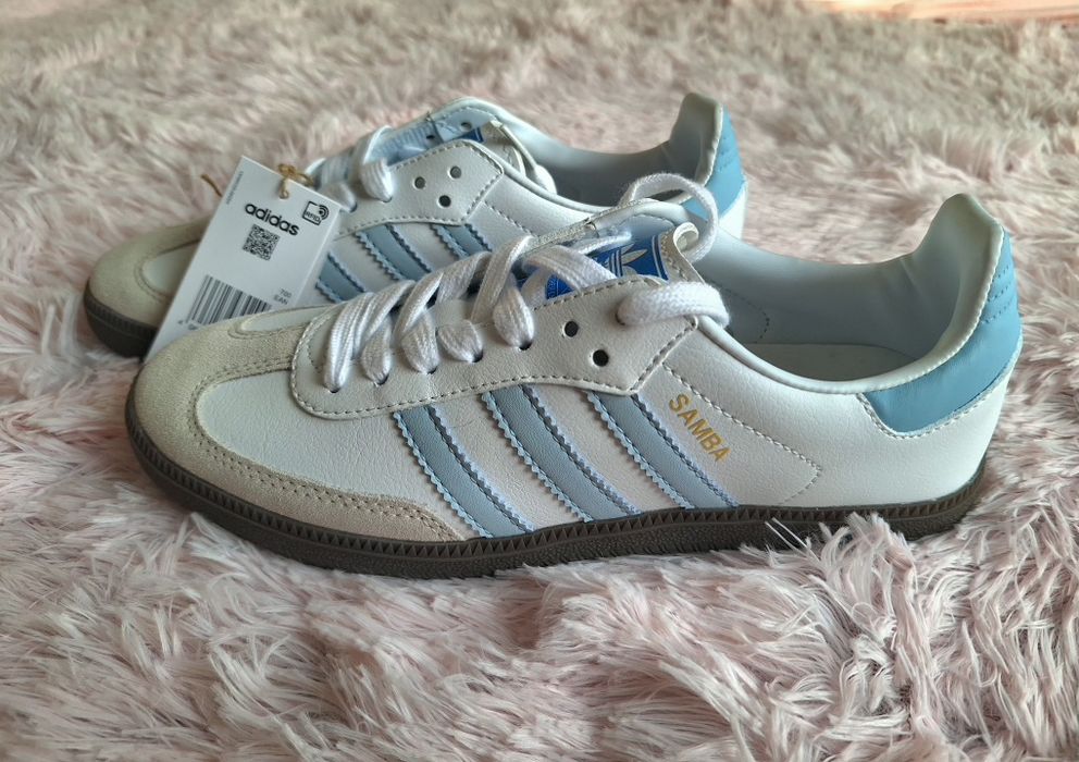 Adidas samba OG białe light blue 39.5