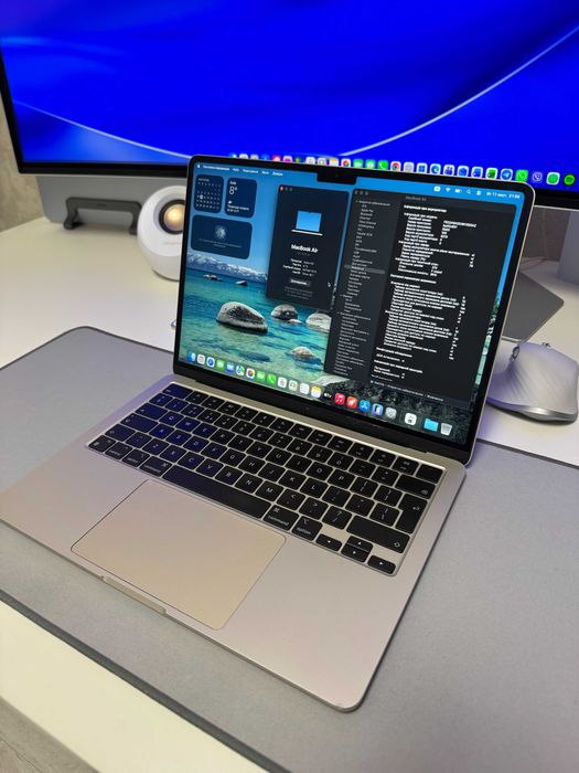 MacBook Air 13” (M2, 2022) – 8 ГБ / 256 ГБ SSD – Starlight