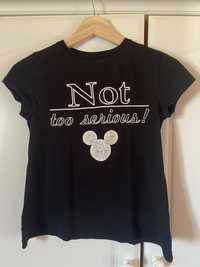 T-shirt preta da disney