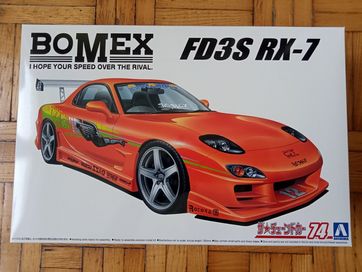Mazda rx-7 BOMEX FD 3S- AOSHIMA- NOWY Model- 1:24
