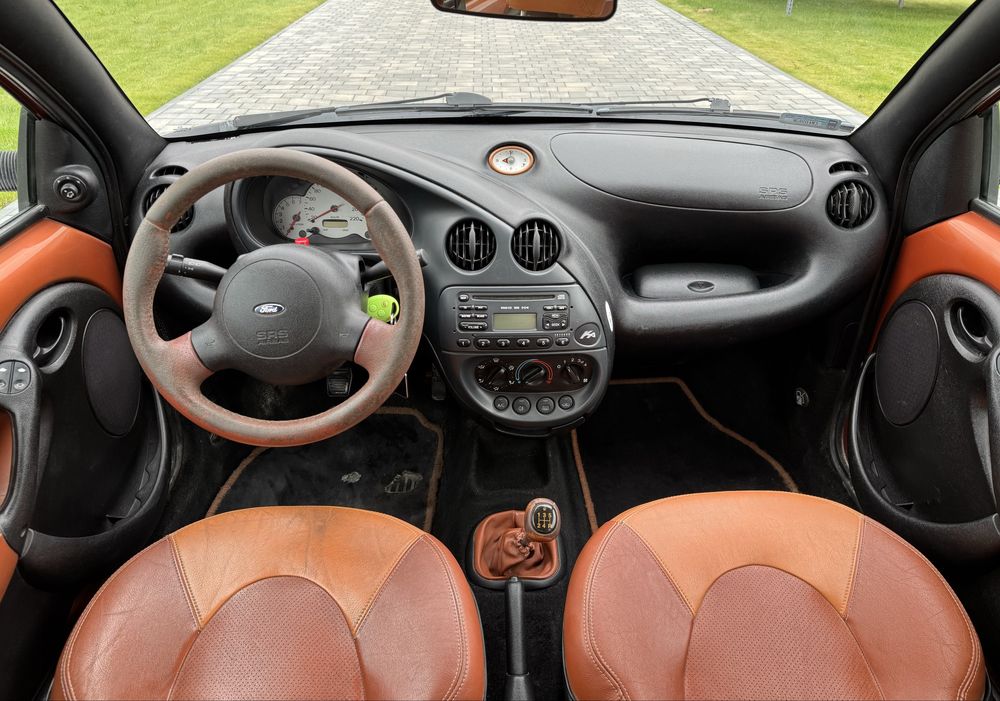 Ford Ka 1.3 Benzyna 2004r. Skórzana tapicerka, klimatyzacja