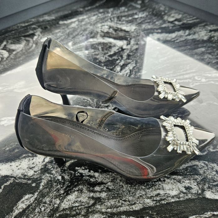 Czółenka, szpilki winylowe,reserved 39