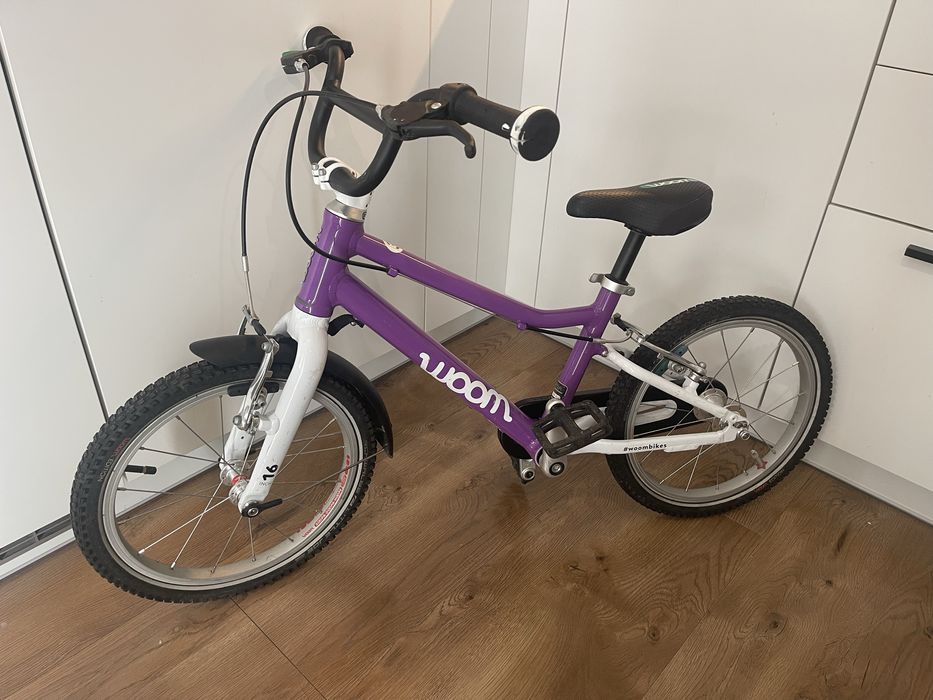Rower dzieciecy WOOM 3 16” plus dodatki