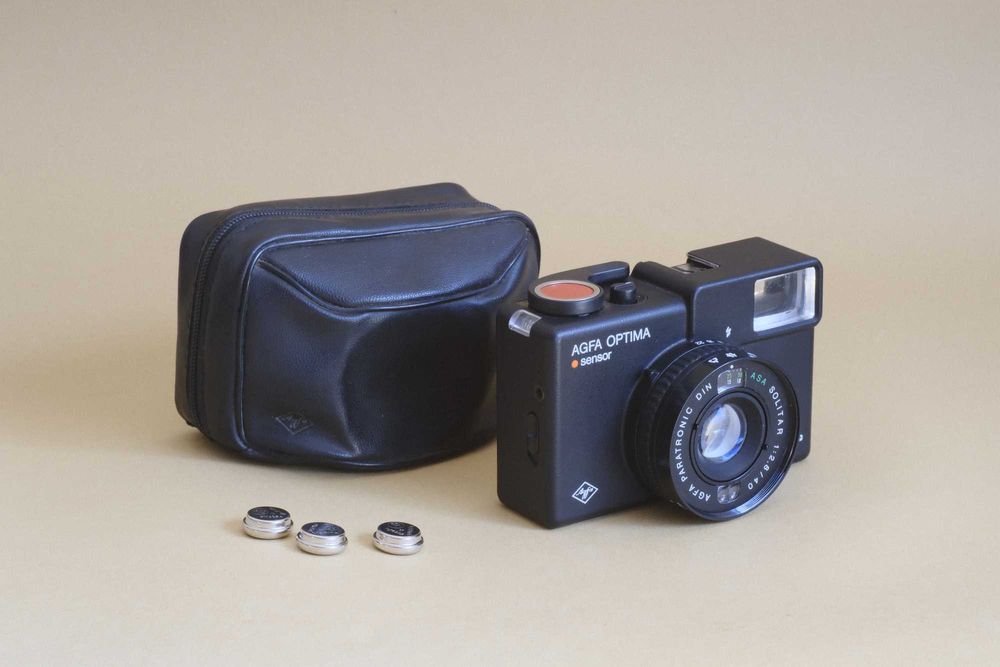 Camera analógica compacta 35mm Agfa Optima sensor electronica