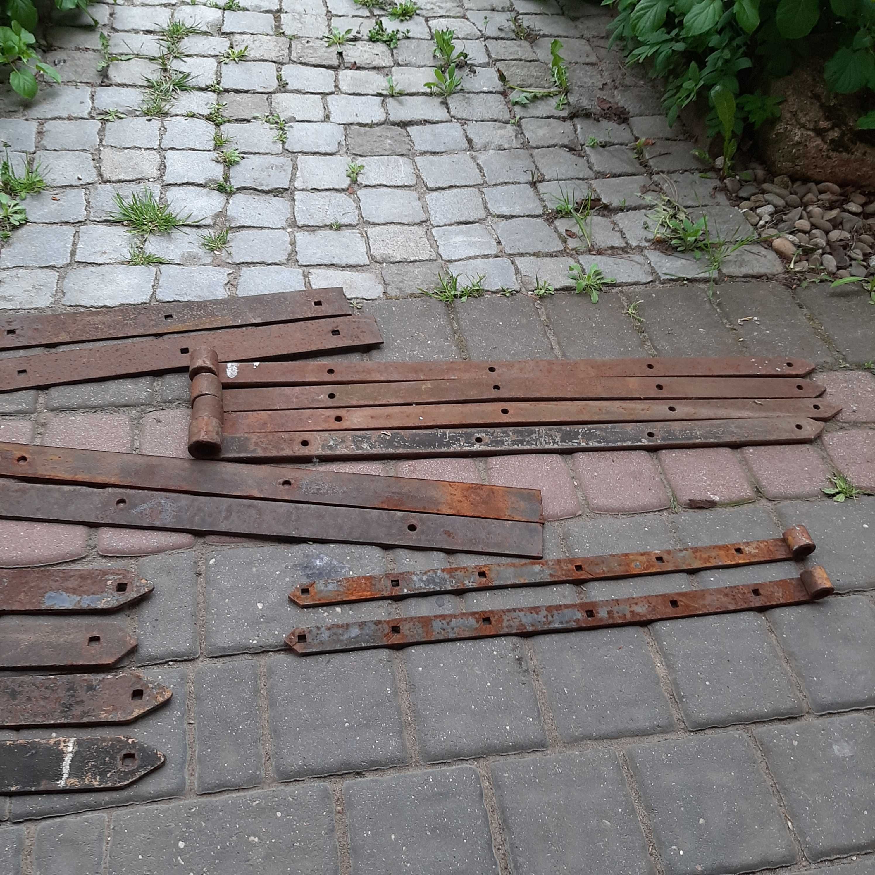 Stare zawiasy do bram drzwi okucia do bramy zawiasy pasowe WYSYŁKA