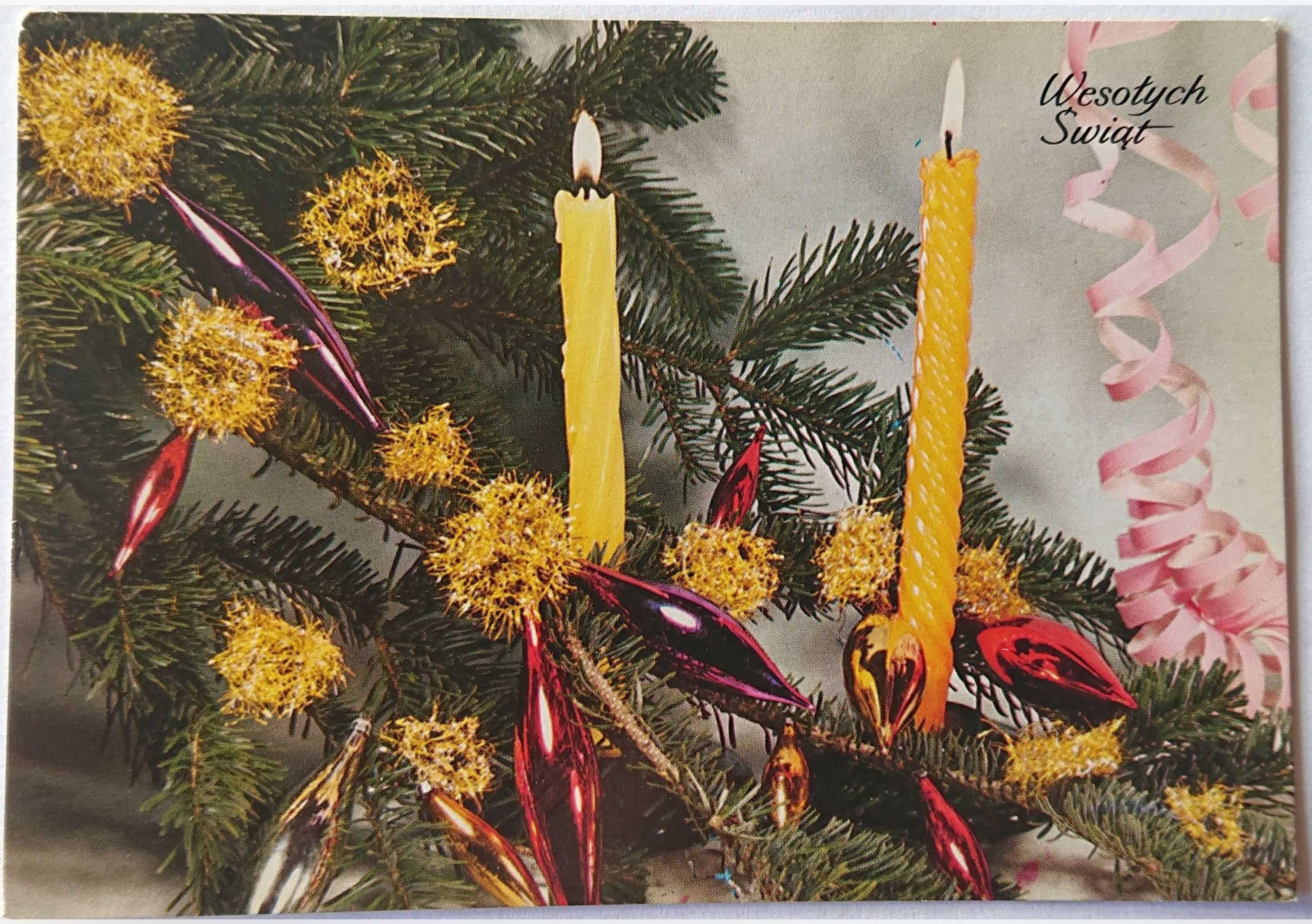 Kartka pocztowa - Wesołych Świąt - KAW RUCH - czysta - 1978 r. - Nr 23