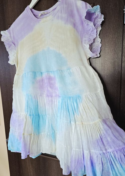 Saint Tropez piękna kolorowa sukienka bawełna L