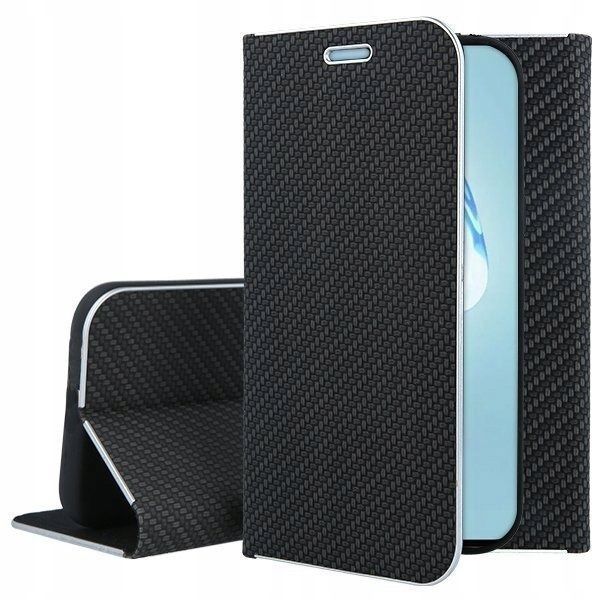 Etui Z Klapką Zamykane Pasuje Do Samsung S20 Ultra G988 Carbon Czarne