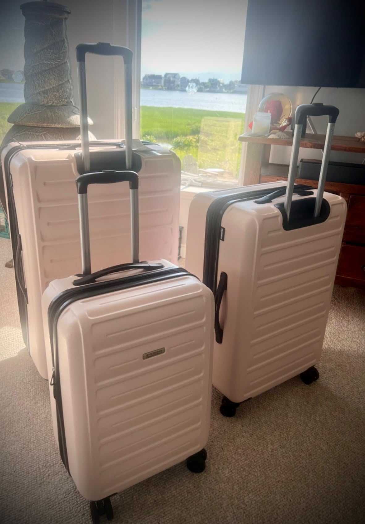 Пудровый чемодан american tourister блестящий, антиударный (оригинал)