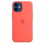 Apple silicone  case iPhone  12 mini pink citrus ORYGINALNA PLOMBA