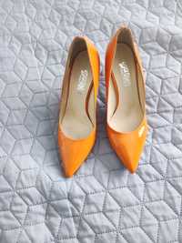 Buty szpilki pomarańczowe rozm 35