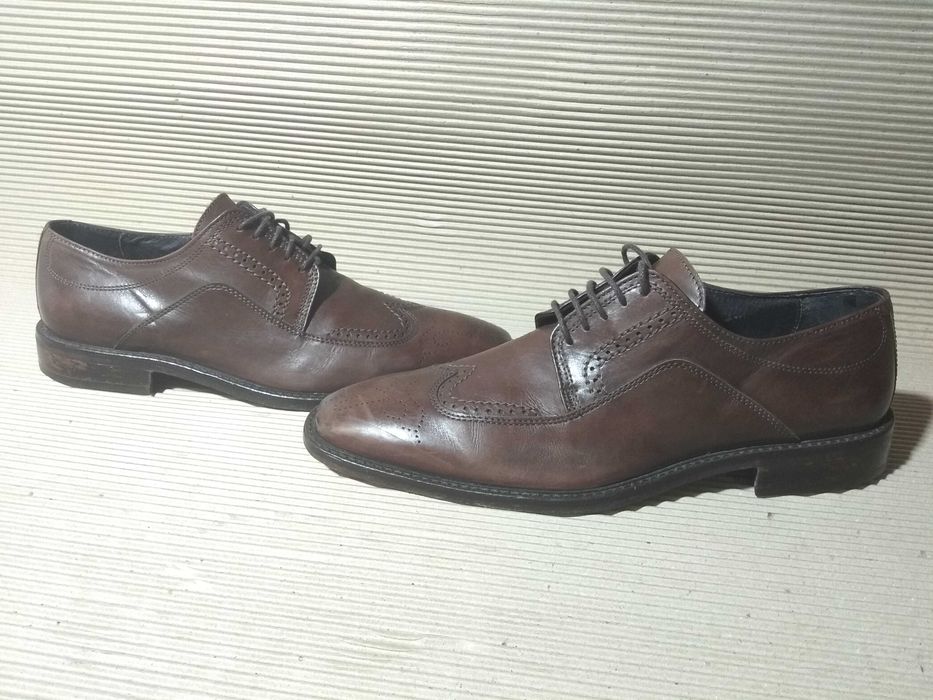 Туфли кожаные Borelli (Италия). Оксфорды.