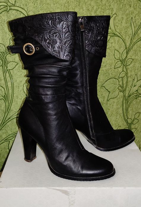 Полусапожки демисезонные кожа