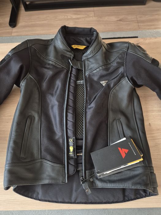 Skórzana letnia kurtka motocyklowa Shima PISTON Black 50