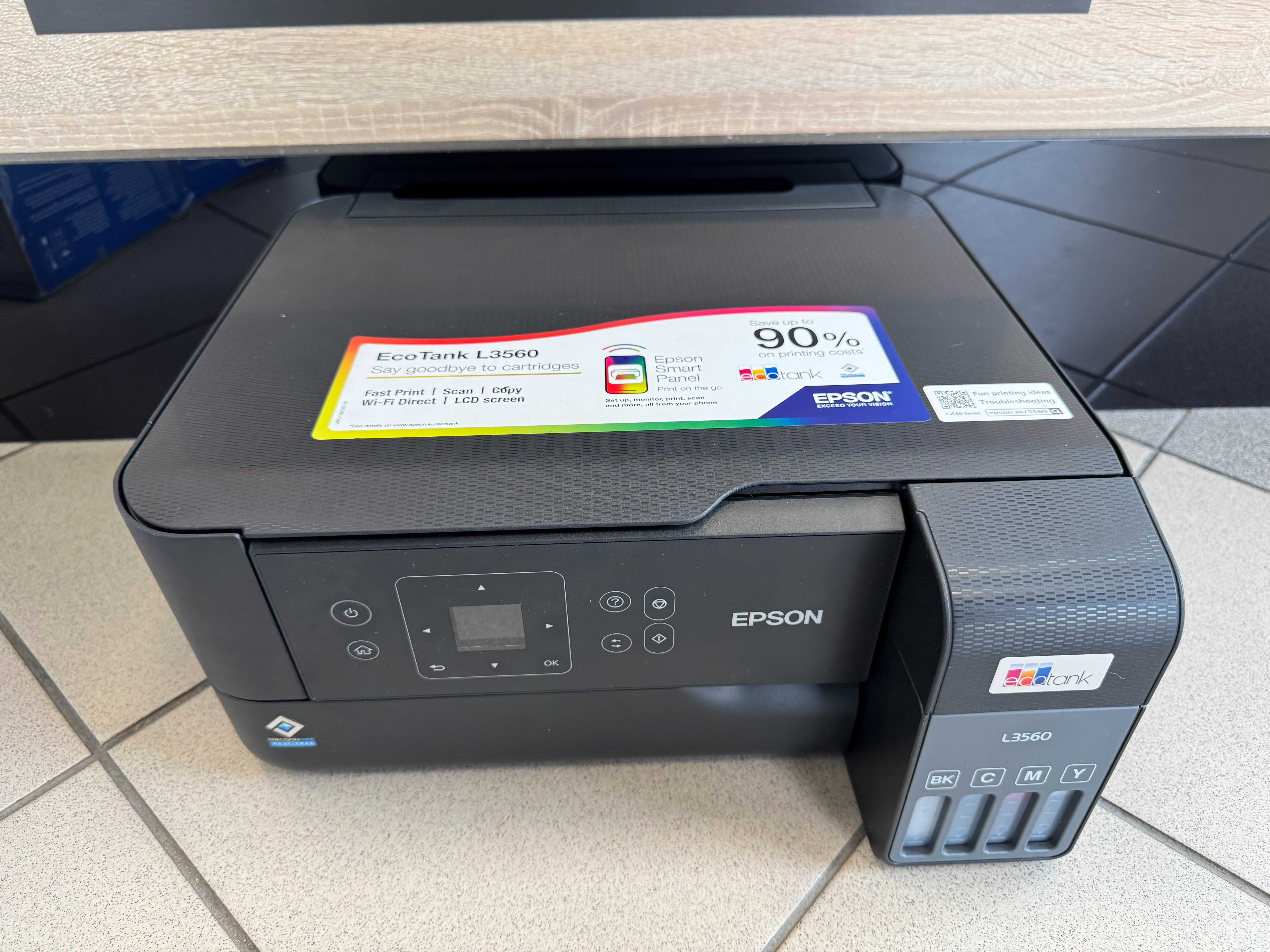 Epson L3560 drukarka atramentowa EcoTank + ZESTAW TUSZY, JAK NOWA