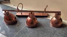 Lampa wisząca żyrandol loft w kolorze miedzianym