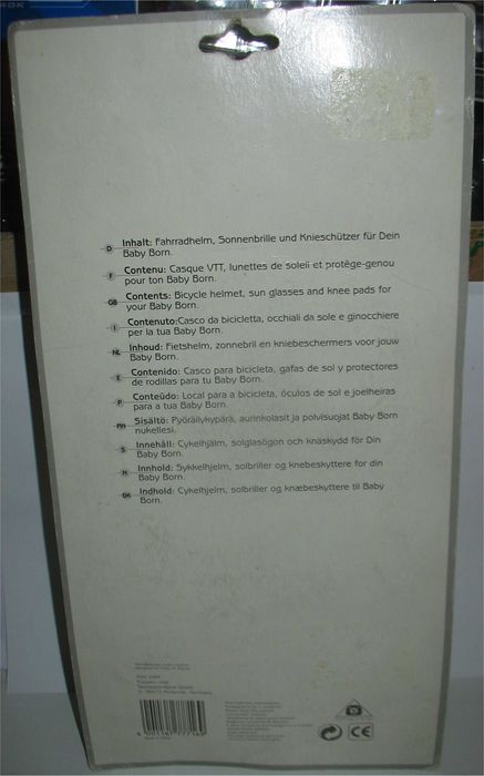 Baby Born - Capacete, Joelheiras e Óculos de Sol