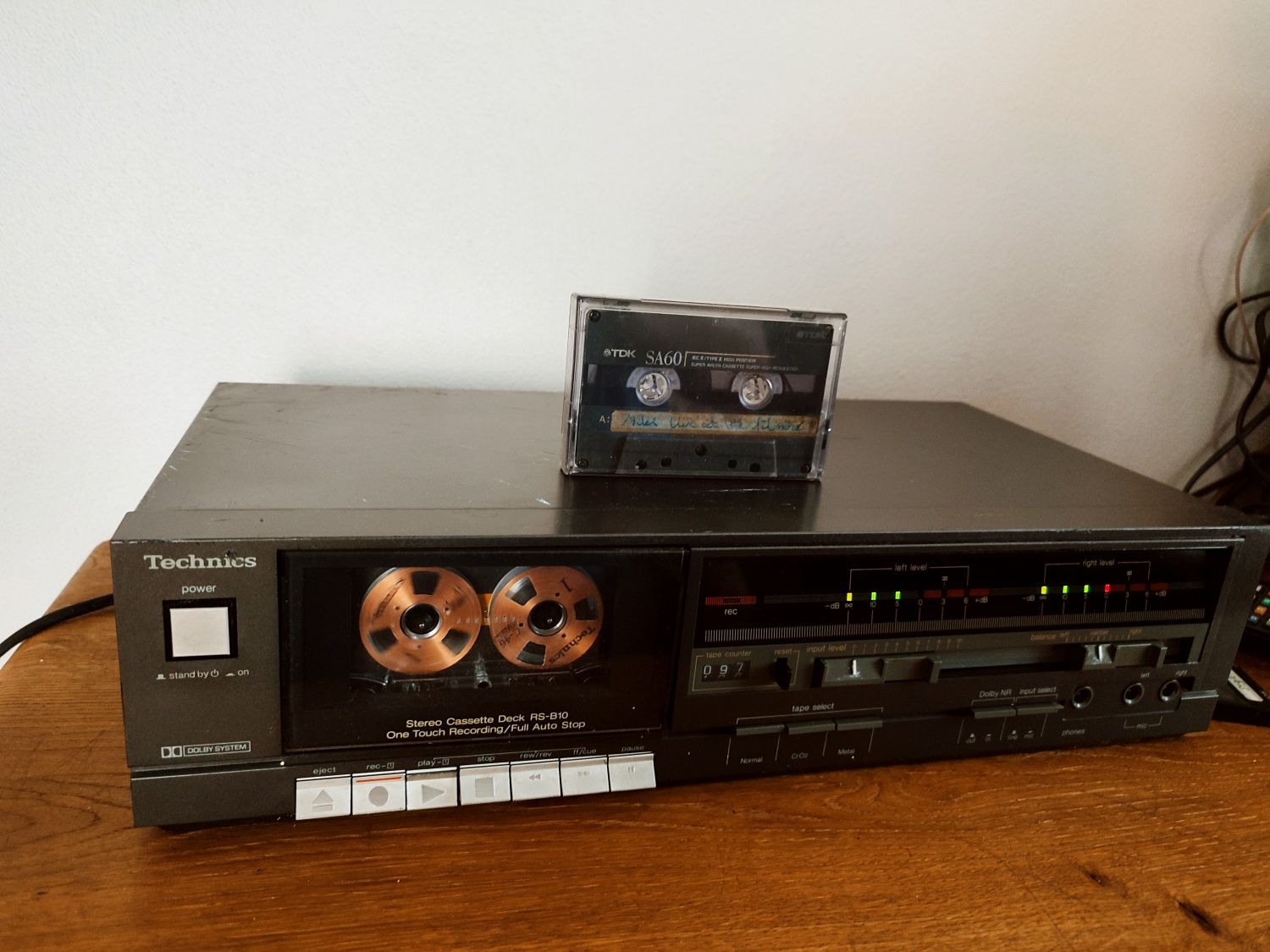 WIOSENNE PORZĄDKI! Magnetofon Technics rs b10 + kaseta TDK SA 60