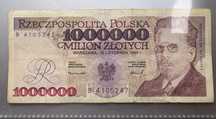Banknot 1.000000 milion złoty seria B