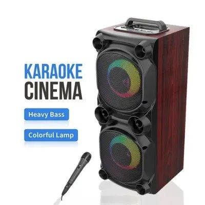 Караоке акустика Atlanfa-62(USB, SD, FM, AUX, Bluetooth) микрофон .

И
