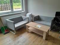 Sofa Knopparp IKEA, 2-osobowa szara.