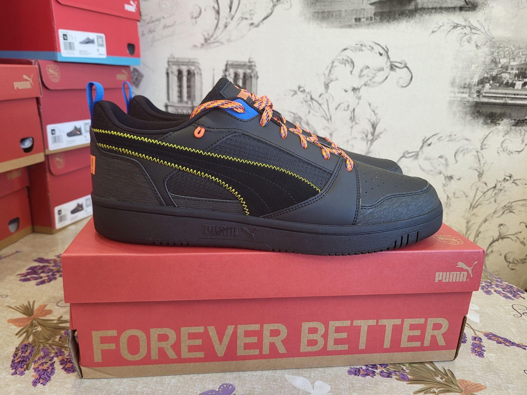 PUMA Rebound v6 Low Open Road Men's Sneakers Розмір 48