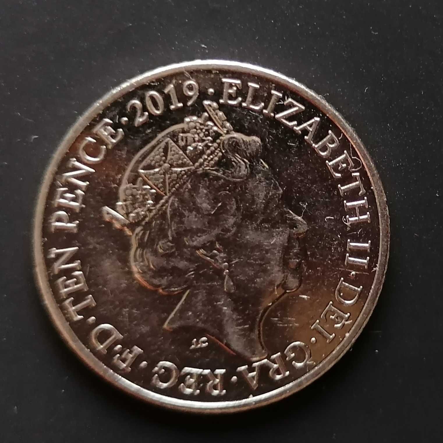 10 pensów | 10 pence | 2019 r | Litera I