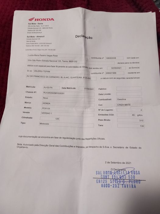 Honda pcx125.ano2021