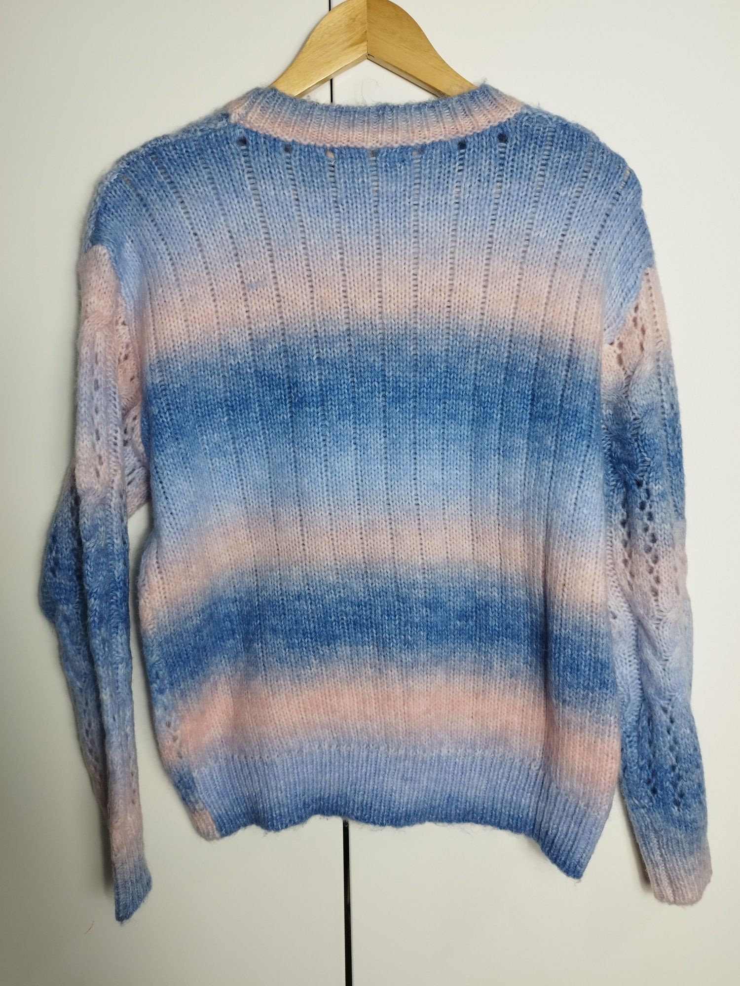 Nowy sweter ażurowy Azaka ombre Uni S M L XL