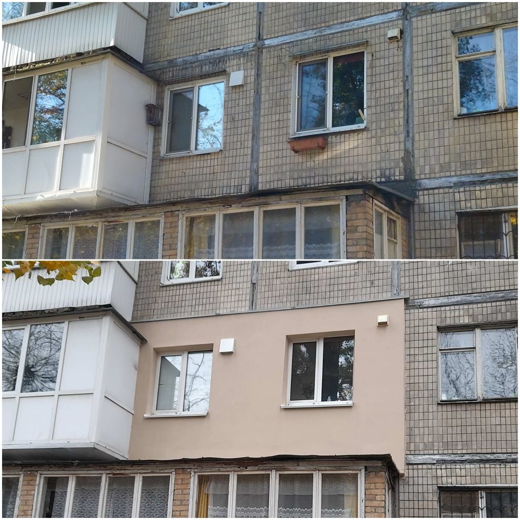 Утеплення фасадів, стін квартир м. Київ