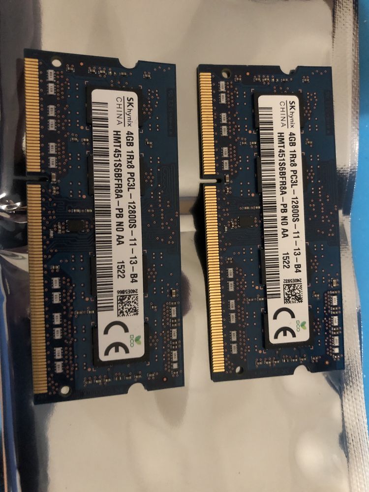 Memória RAM 8Gb DDR3 1333Mhz ou 1600Mhz SO DIMM para Portátil