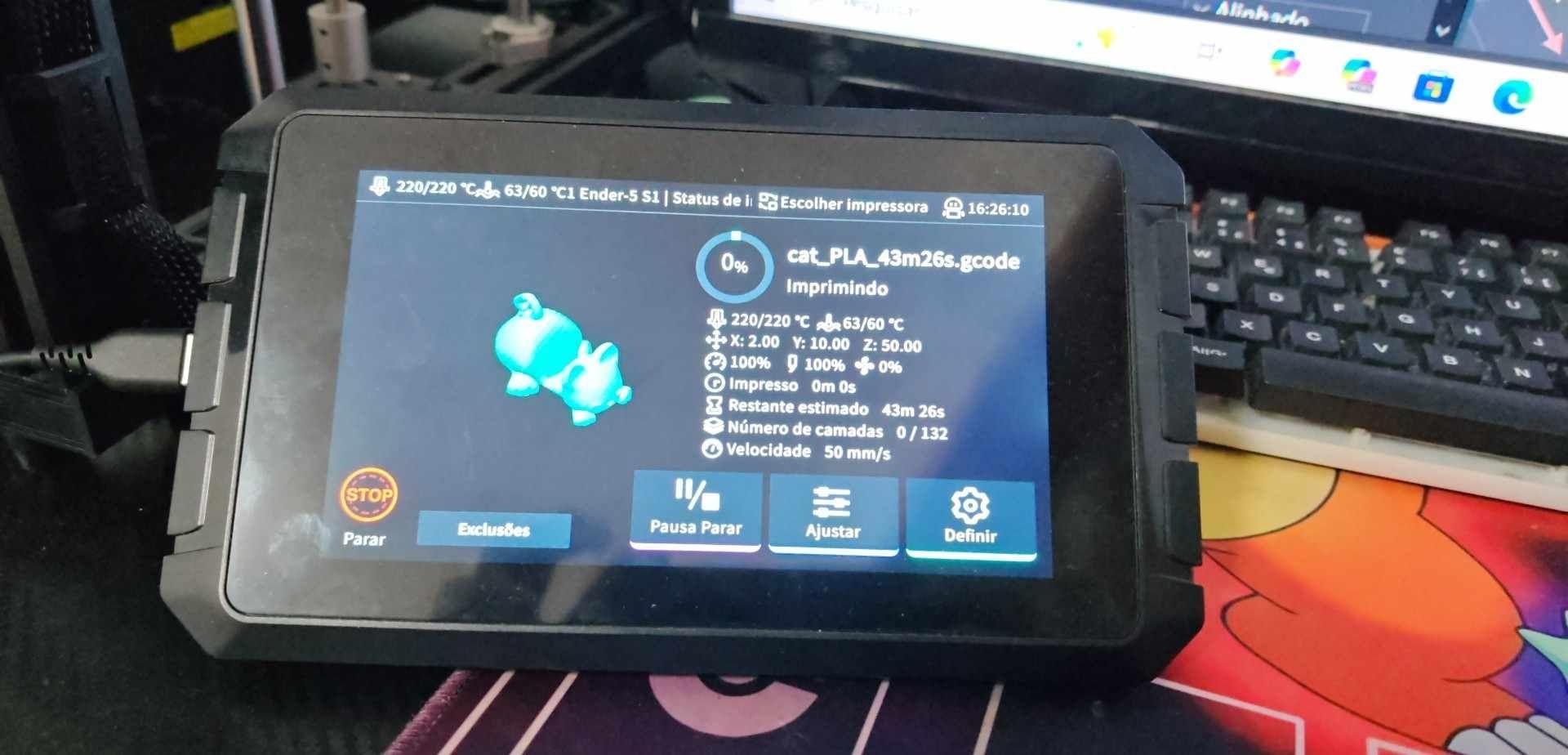 Impressora 3D - creality ender 5s1 + sonicpad
