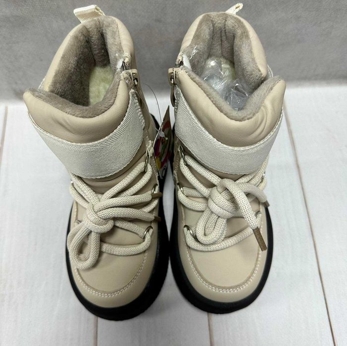 Зимові чоботи для дівчаток jong golf молочні  28-30