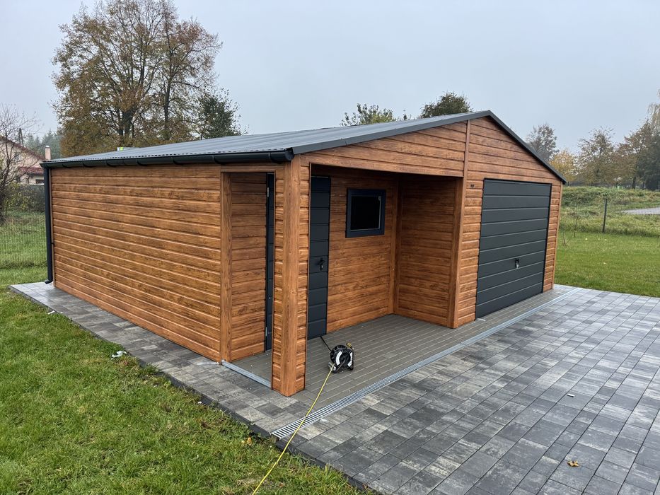 Garaz blaszany, ocynkowany profil zamkniety