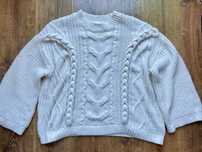Biały sweter H&M rozm. L / XL / XXL