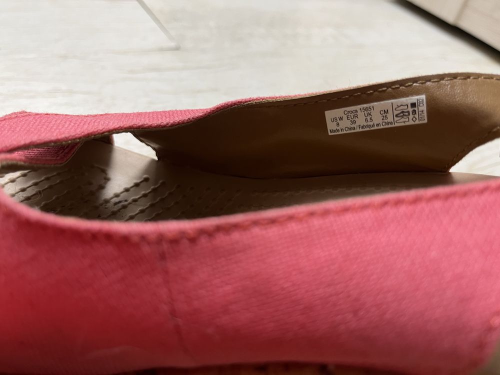 Espadryle sandały koturny crocs 38 39 w8