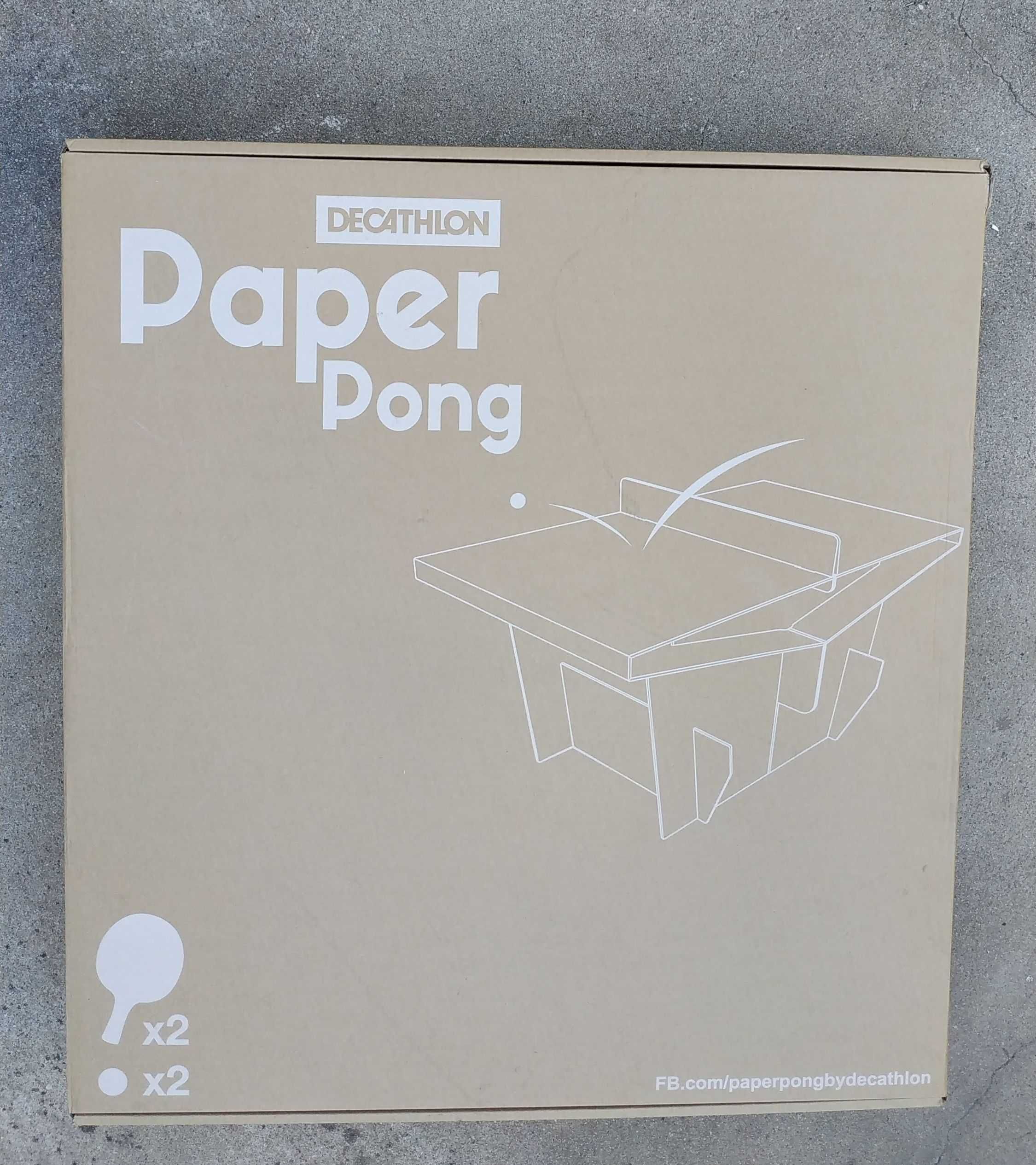 Mesa paper pong Decathlon