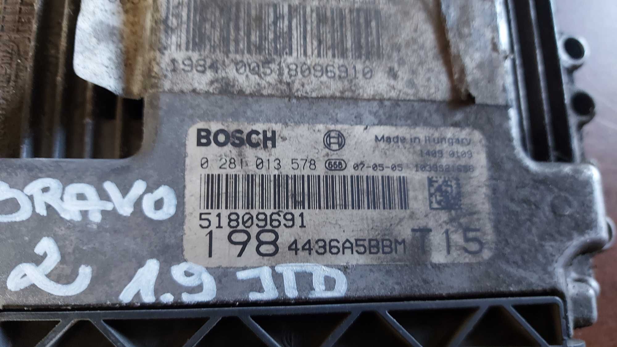 Fiat Bravo II 2 1,9 JTD komputer silnika 0281.013.578 FV części
