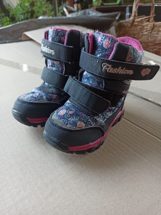 Зимние термо ботинки сапожки на девочку сноубутсы ботінки зимові