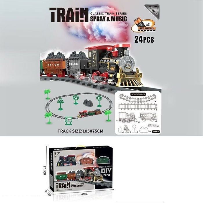 Залізниця дитяча залізна дорога поїзд іграшковий