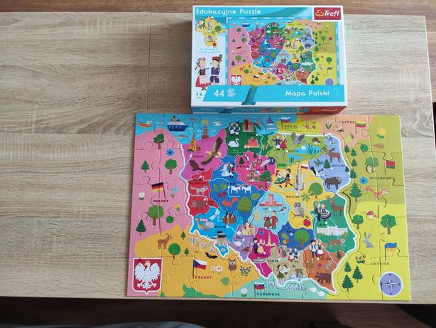 Puzzle Trefl 4-6 lat, Mapa Polski