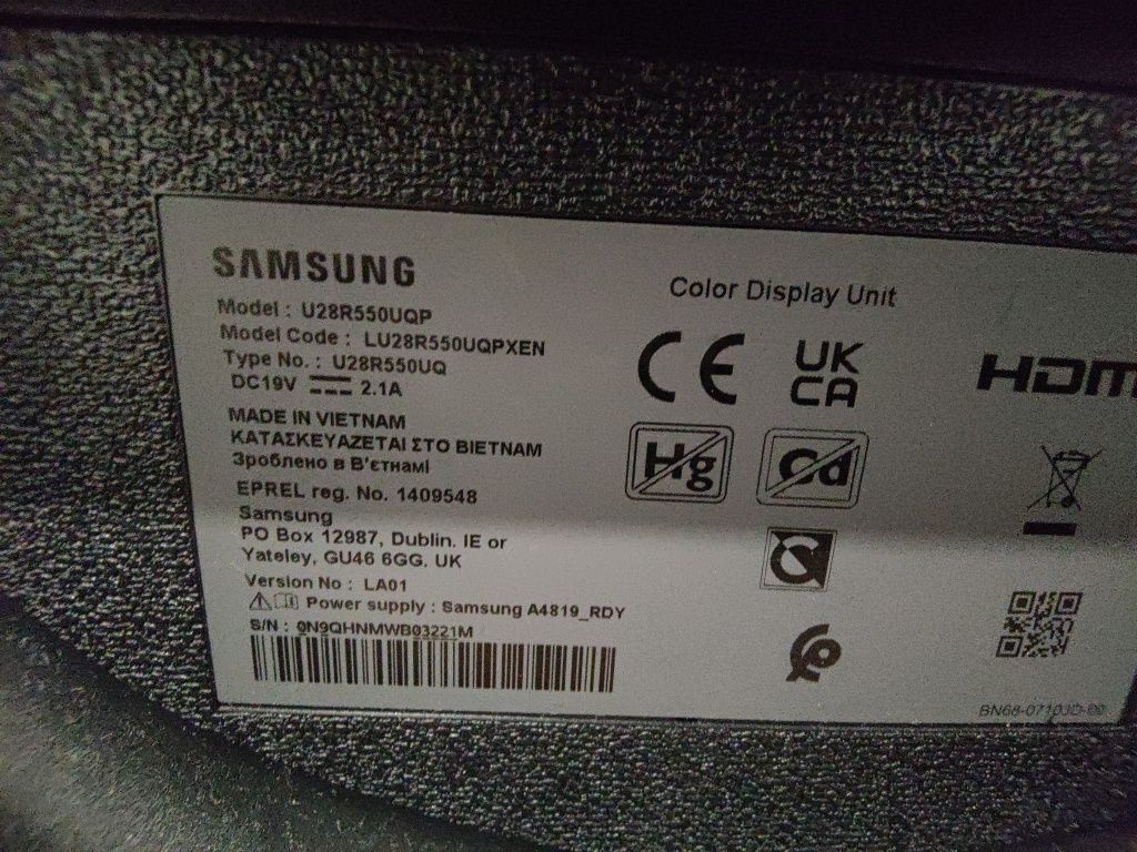 Monitor Samsung 28" 4K Impecável - Transforme Sua Experiência Visual!