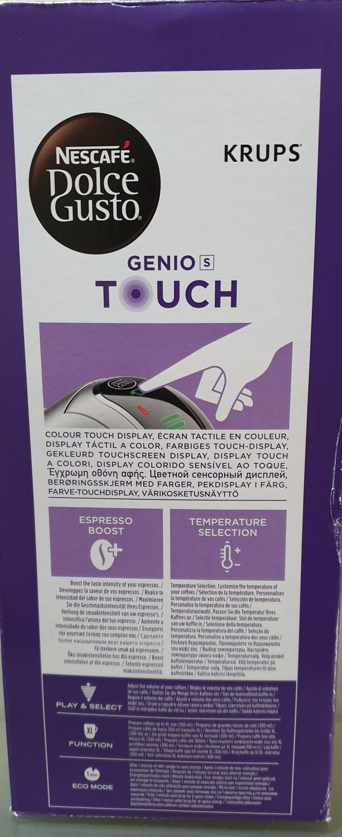 Máquina de café Krups Genio Touch cinza